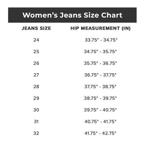 Jean Size Chart Converter Width Length How To ☆, 60% OFF