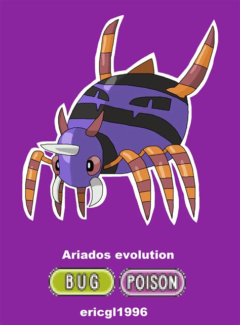 Ariados evolution by ericgl1996 on DeviantArt