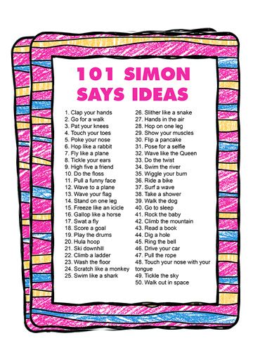 101 Simon Says Ideas | Just Family Fun