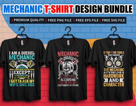 MECHANIC T-SHIRT DESIGN BUNDLE on Behance