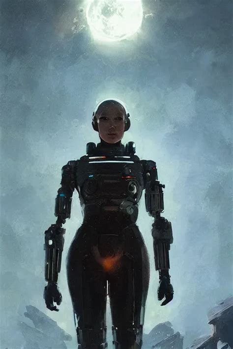 An epic Sci-fi character art full portrait of a female | Stable Diffusion