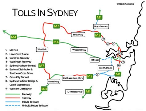 Sydney Toll Roads Map – Verjaardag Vrouw 2020