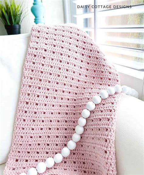 Easy Crochet Baby Blanket Pattern (Perfect For Beginners) Daisy Cottage ...