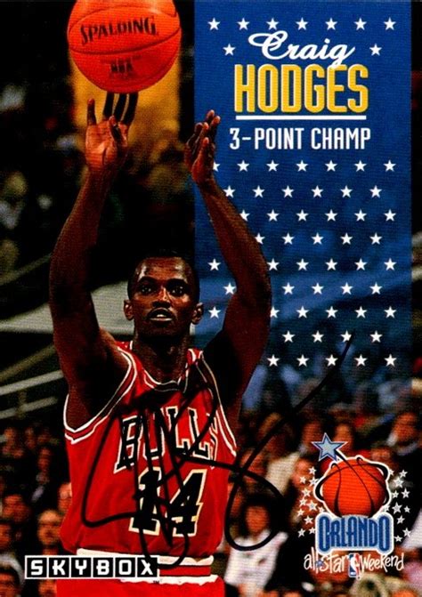 Craig Hodges autographed Basketball Card (Chicago Bulls, SC) 1992 ...