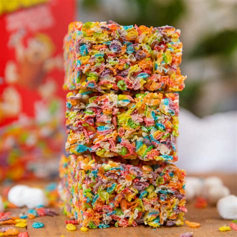 Fruit Loop Cereal Bars Recipe - Dinner, then Dessert