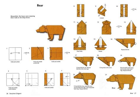 Origami Bear Instructions