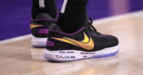 LeBron James Wears Nike LeBron 20 'Lakers' Colorway - Sports ...