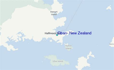 Oban, New Zealand Tide Station Location Guide