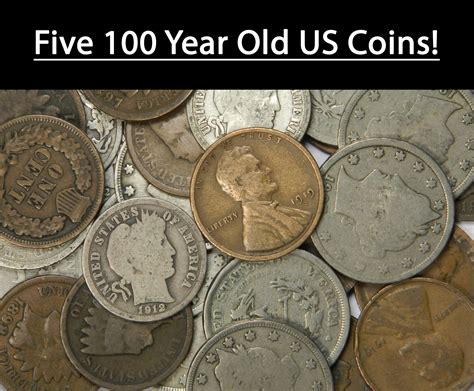 Five 100 Year Old US Coins Vintage Coin Collection Estate | Etsy