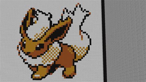 Flareon Pixel Art (Minecraft) by BryceCreative on DeviantArt