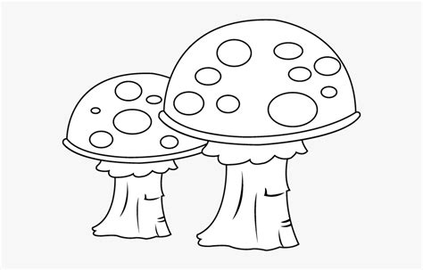 Fungi Clipart Black And White Clipartfest - Mushroom Image In Black And ...