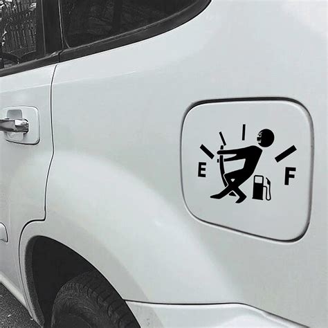 Buy Funny Car Stickers High Consumption Decal Fuel Gage Empty Stickers ...