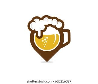 Beer Point Icon Logo Design Element Stock Vector (Royalty Free ...