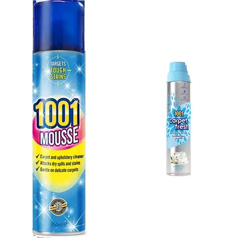 1001 Mousse Carpet and Upholstery Cleaner, Tough On Stains, Floral ...