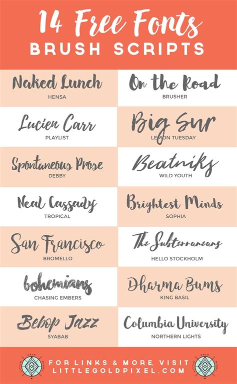 14 free brush script fonts – Artofit