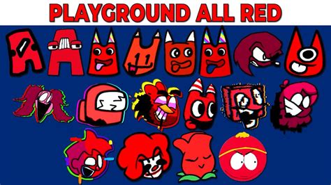 FNF Character Test | Gameplay VS My Playground | ALL Red Test #6 - YouTube