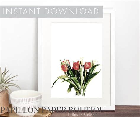 Tulip Bouquet Sketch, Tulip Bouquet Print, Tulip Sketch Art, Tulip ...