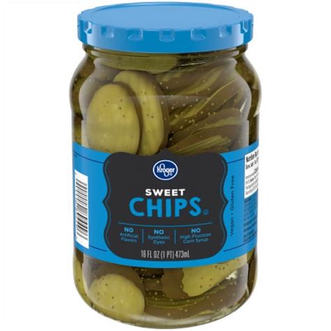 Kroger® Sweet Pickle Chips, 16 fl oz - Kroger