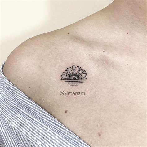 Sunflower sunset | Sunflower tattoos, Hand tattoos, Trendy tattoos