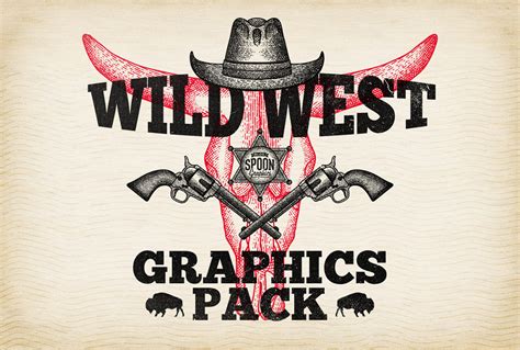 Wild West Vector Graphics & Logo Templates Pack