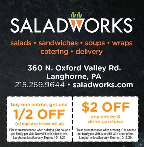 Saladworks Coupons Printable - Printable Word Searches