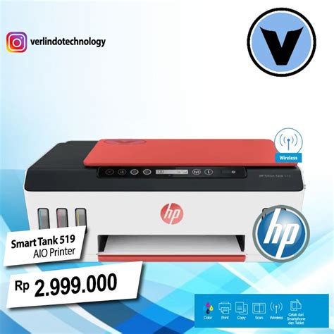 Jual HP Smart Tank 519 Wireless Printer 2 Tahun | Shopee Indonesia