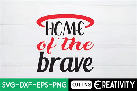 Home of the Brave Graphic by Creativity · Creative Fabrica