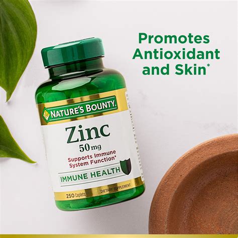 Nature's Bounty Zinc 50 mg, apoyo inmunológico y suple...B08YLTCDTN ...