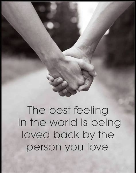 two people holding hands with the words, the best feeling in the world ...