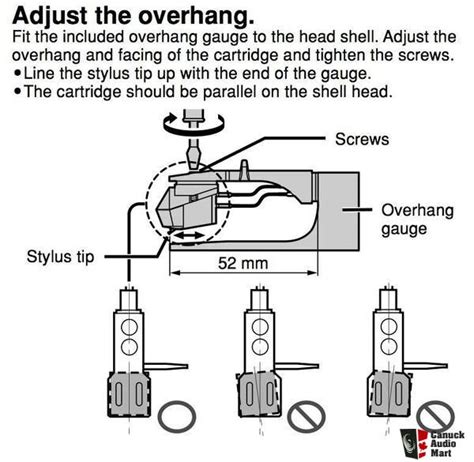 Technics Overhang Gauge Cartridge Stylus Set Up Aid SL1200 SL1201 Photo ...