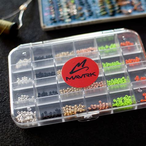 24-Slot Fly Tying Organizer:Hooks and Beads Storage Case - MAVRK ...