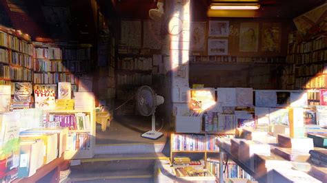 Anime, Room, Bookshelf, HD wallpaper | Peakpx