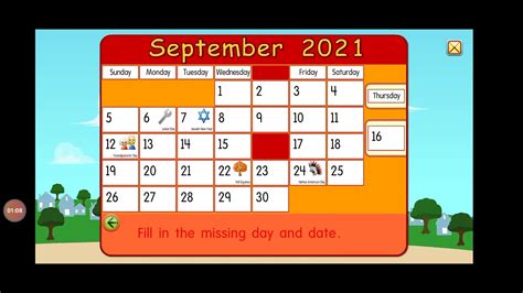 starfall calendar for September 16th 2021 - YouTube