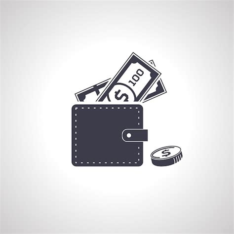 Premium Vector | Wallet with money icon wallet icon