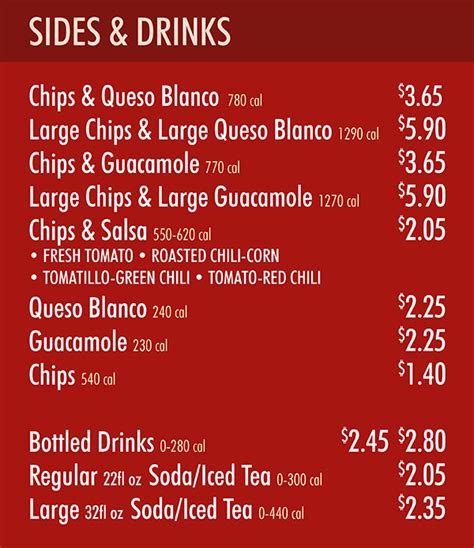 Chipotle Mexican Grill Menu | Downtown Lincoln | Order Online ...