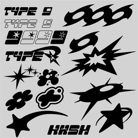 y2k icons for streetwear brands on Behance | Texture graphic design ...