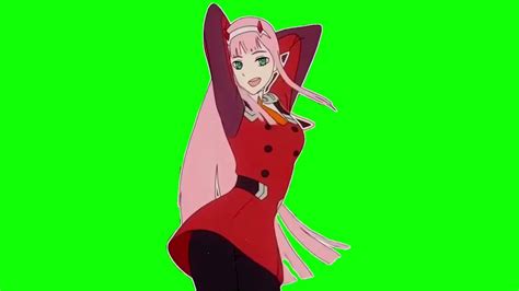 Phut hon Zero two dance green screen 1080p HD 60 fps | anime dancing ...