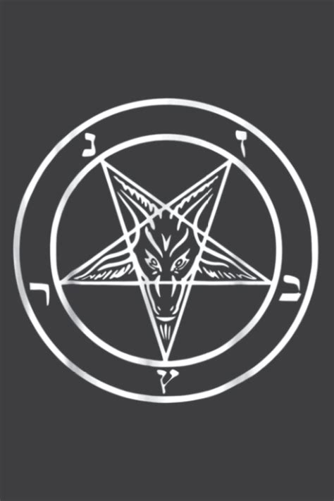 Baphomet Pentagram Men Inverted Pentagram: Daily Planner Notebook ...