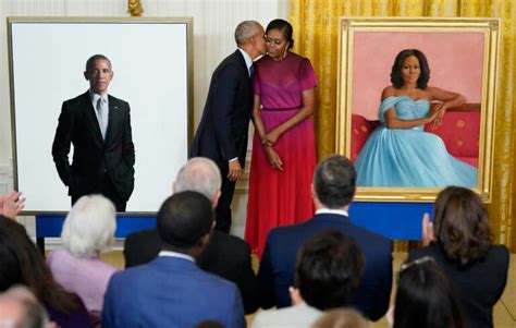 Here they are: Obamas' White House portraits unveiled - WHYY