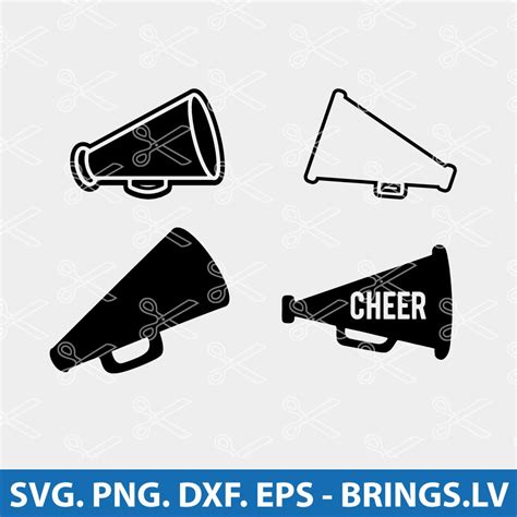 Megaphone SVG | Cheer Megaphone SVG | Cheerleader SVG | Megaphone ...