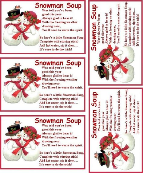 Snowman Soup | Snowman soup, Christmas printables, Xmas crafts