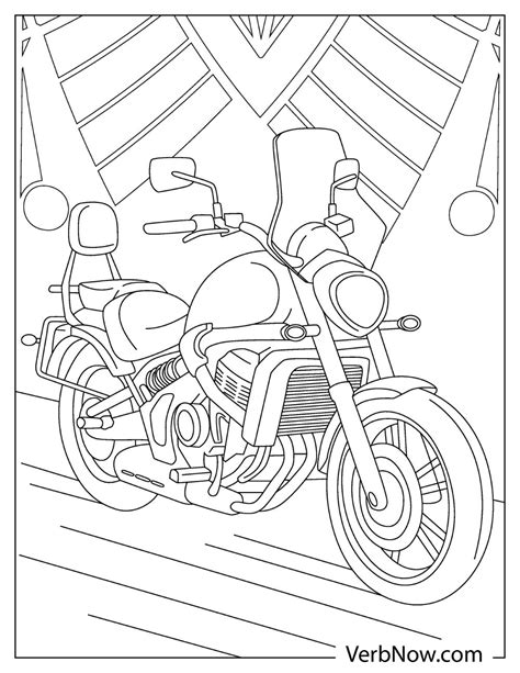 Free MOTORCYCLE Coloring Pages & Book for Download (Printable PDF ...