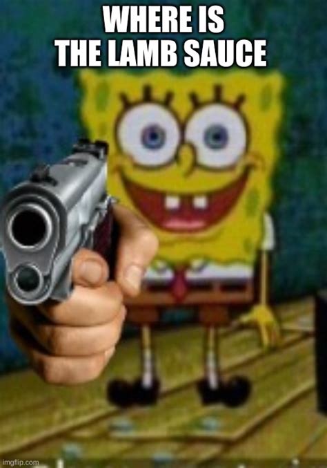 SpongeBob holding a gun - Imgflip