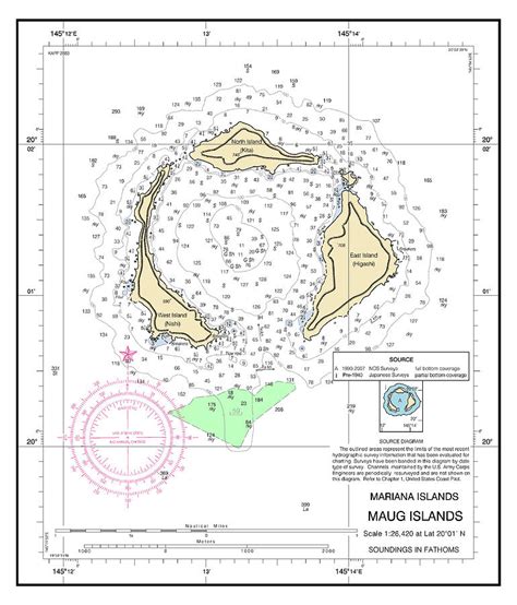 Maug Islands Commonwealth Of The Northern Mariana Islands Chart 81092_2 ...