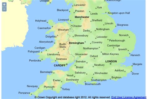 Coastal Map Of Britain