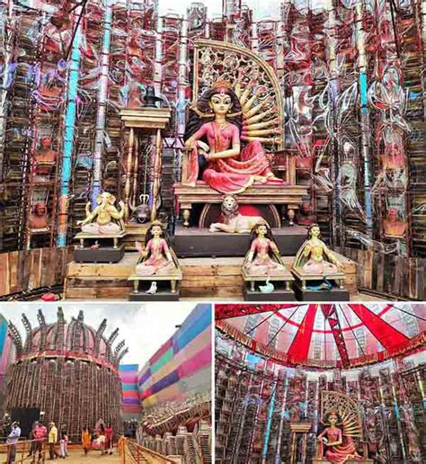 Kolkata Durga Puja | Kolkata Durga Puja theme pandals draw early ...