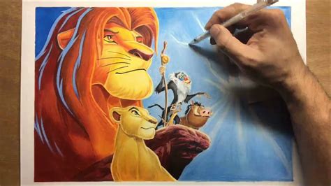 Drawing: The Lion King - Timelapse | Artology - YouTube