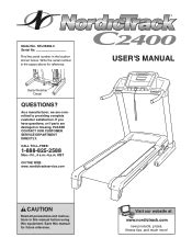 NordicTrack C2400 Treadmill Manual