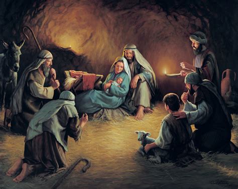 Painting Birth of Christ Mixed Art & Collectibles etna.com.pe