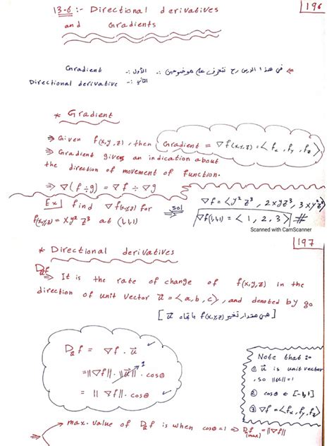 13.6 Directional Derivatives and Gradients | PDF